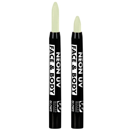 Witte Schmink Potlood Glow In The Dark 3,5ml van Widmann koop je bij Partywinkel