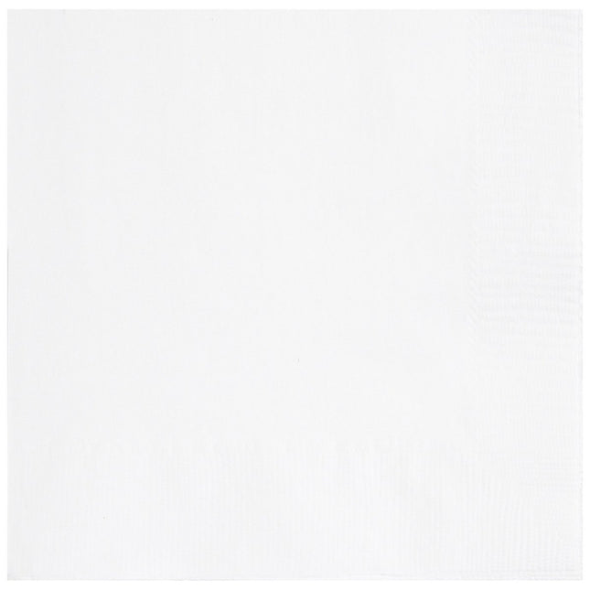 Witte Servetten 33cm 50st van Unique koop je bij Partywinkel