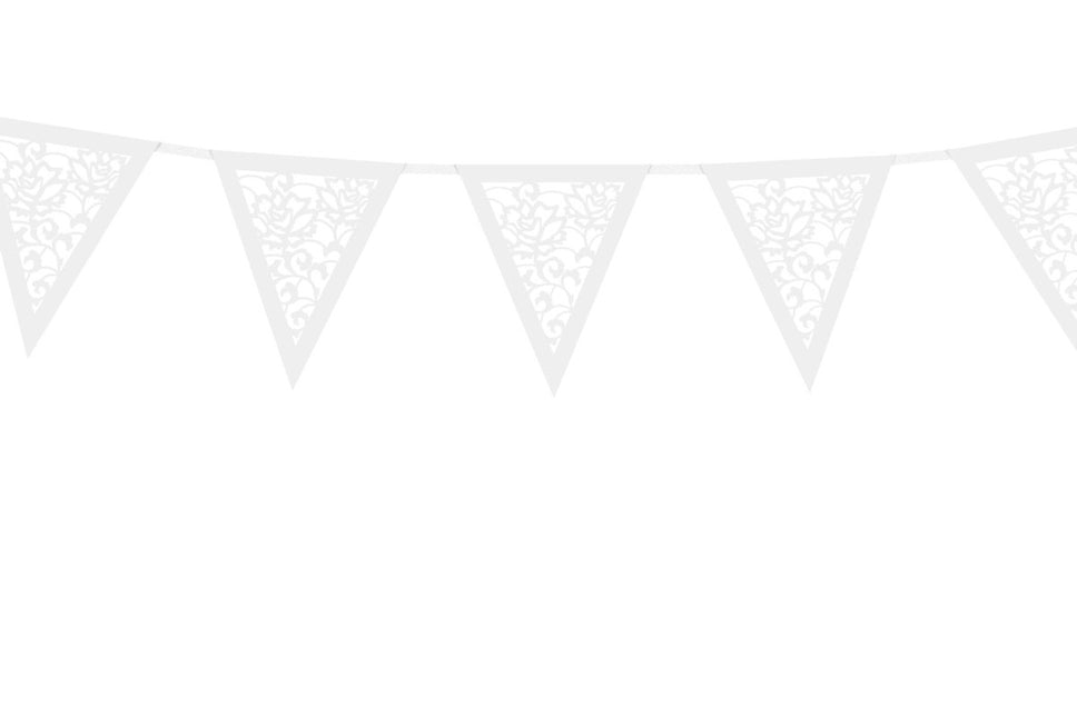 Witte Slingers Doorzichtig 3m van Partydeco koop je bij Partywinkel