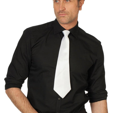 Witte Stropdas van Wilbers & Wilbers koop je bij Partywinkel