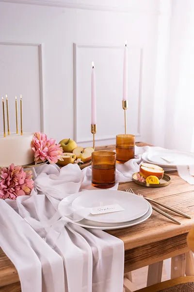 Witte Tafelloper 1,5m van Partydeco koop je bij Partywinkel