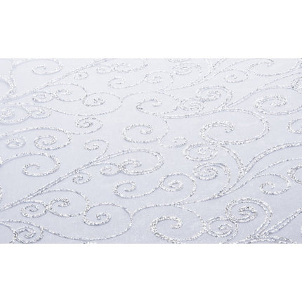 Witte Tafelloper Glitters 5M 36cm van CHAKS koop je bij Partywinkel