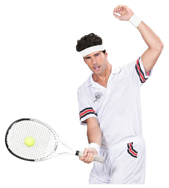 Witte Zweetbandjes 2 delig van Widmann koop je bij Partywinkel