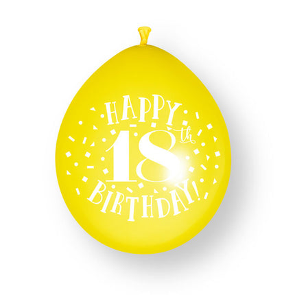 18 Jaar Ballonnen 23cm 10st