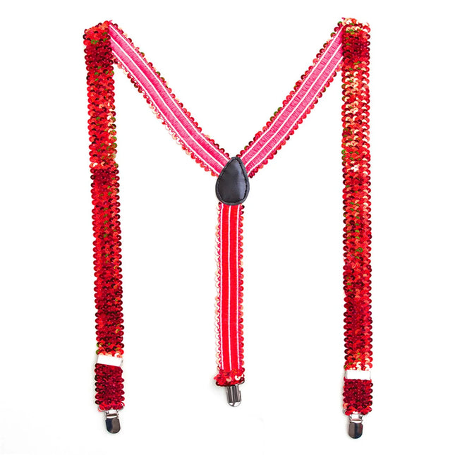 Neon-Pailletten-Hosenträger 2,5 cm