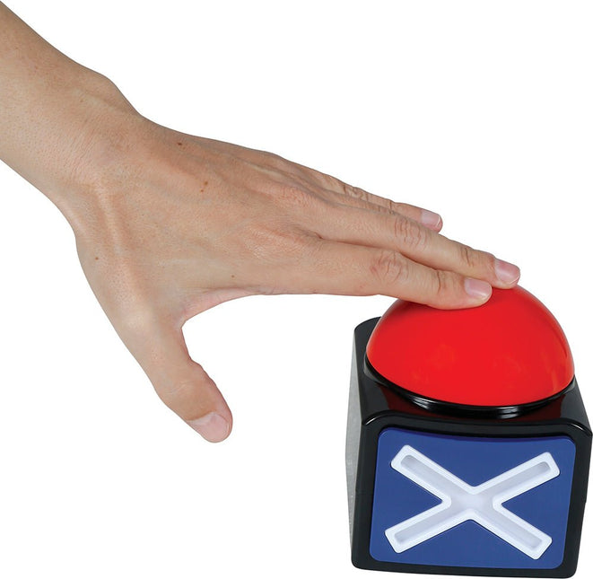 X Button Met Licht En Geluid 10cm - Partywinkel - 8434077315392
