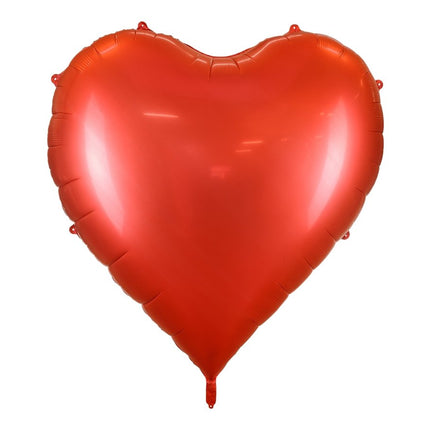 XXL foil balloon Heart, 136x129 cm, red - Partywinkel - 5904555071643