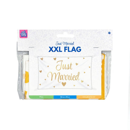 Hochzeitsfahne Just Married Xxl 1.5m