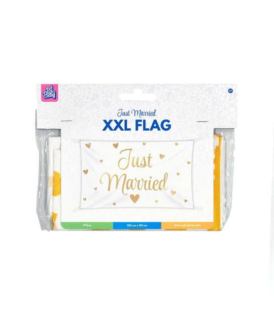 Hochzeitsfahne Just Married Xxl 1.5m