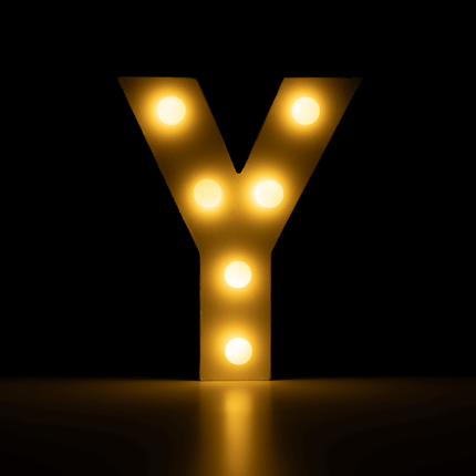 Y Licht Letter 16,5cm van Paper Dreams koop je bij Partywinkel