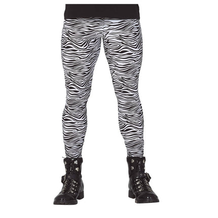 Zebra Legging Dames van Fiestas Guirca koop je bij Partywinkel