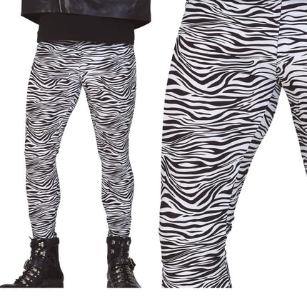 Zebra Legging Dames van Fiestas Guirca koop je bij Partywinkel
