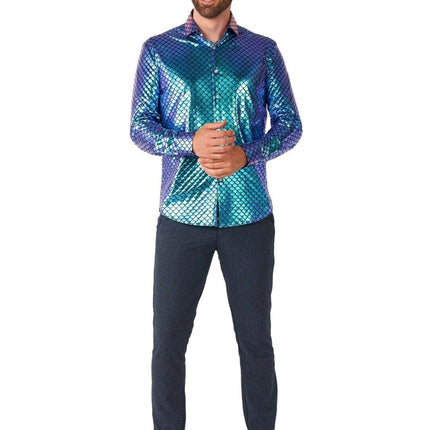 Zeemeermin Disco Overhemd Heren OppoSuits van OppoSuits koop je bij Partywinkel