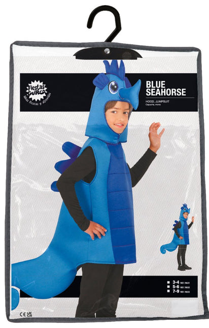 Zeepaardje Kostuum Blauw Kind - Partywinkel - 8434077785317