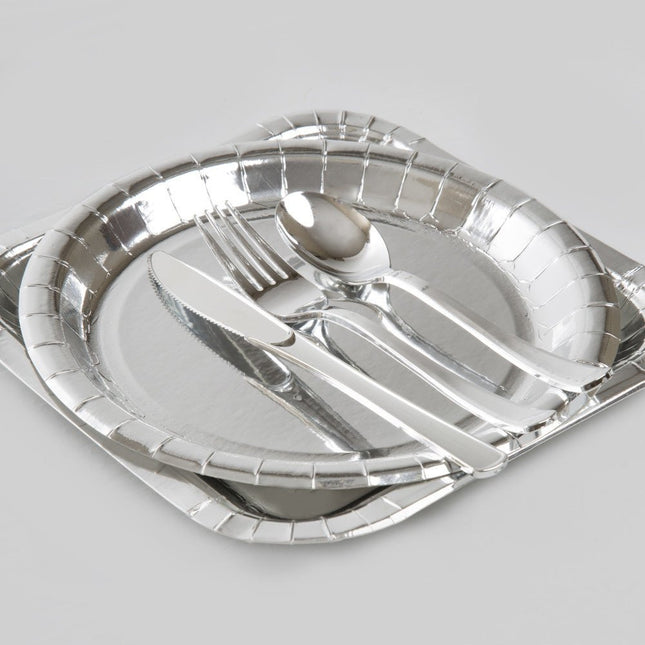 Zilver Bestek 19,7cm 18 delig van Unique koop je bij Partywinkel