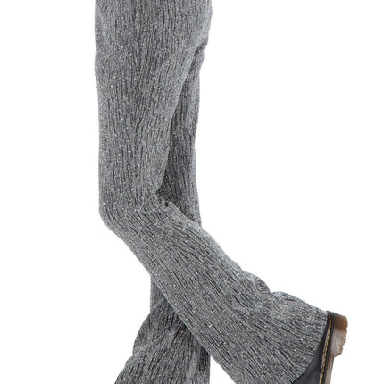 Zilveren Broek Meisje Glitter Flared van Wilbers & Wilbers koop je bij Partywinkel