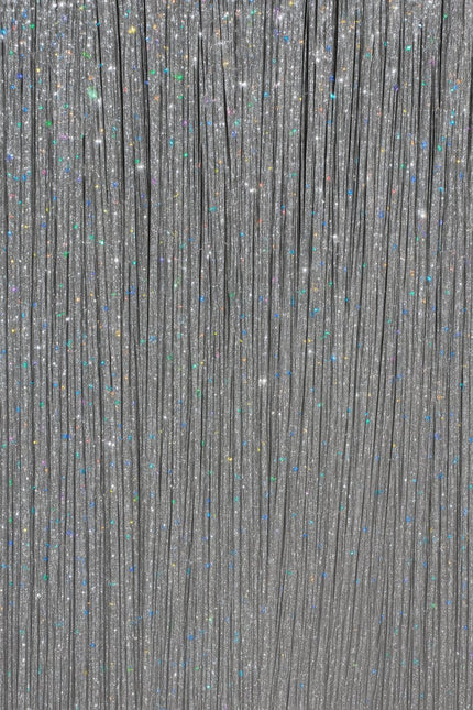 Zilveren Hair Extension Glitters 50cm 3st van Fiestas Guirca koop je bij Partywinkel