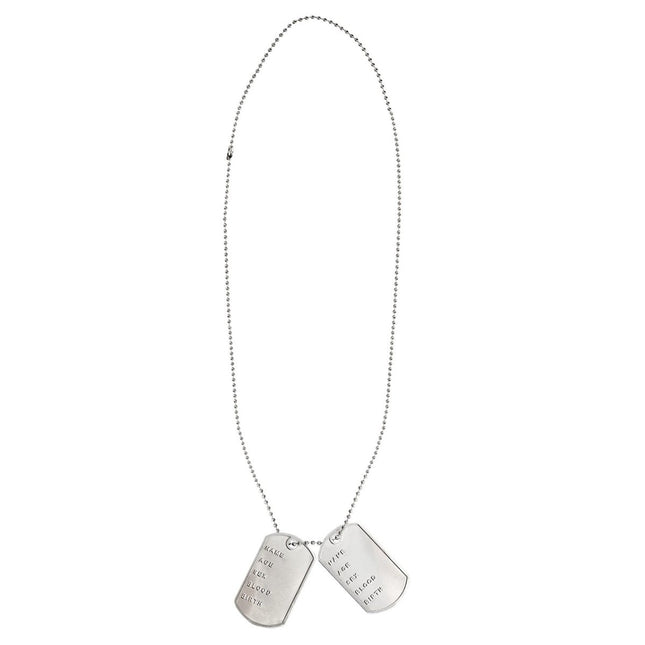 Zilveren Ketting Dog Tag van Widmann koop je bij Partywinkel