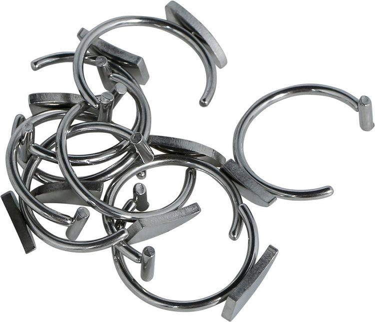 Zilveren Nep Piercing Gothic 2st van Fiestas Guirca koop je bij Partywinkel