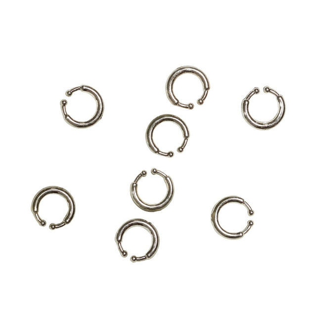 Zilveren Oorbellen 12st van Partychimp koop je bij Partywinkel