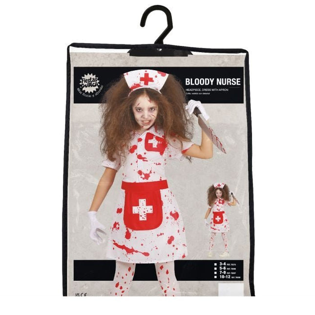 Zuster Halloween Kostuum Meisje Bloed van Fiestas Guirca koop je bij Partywinkel