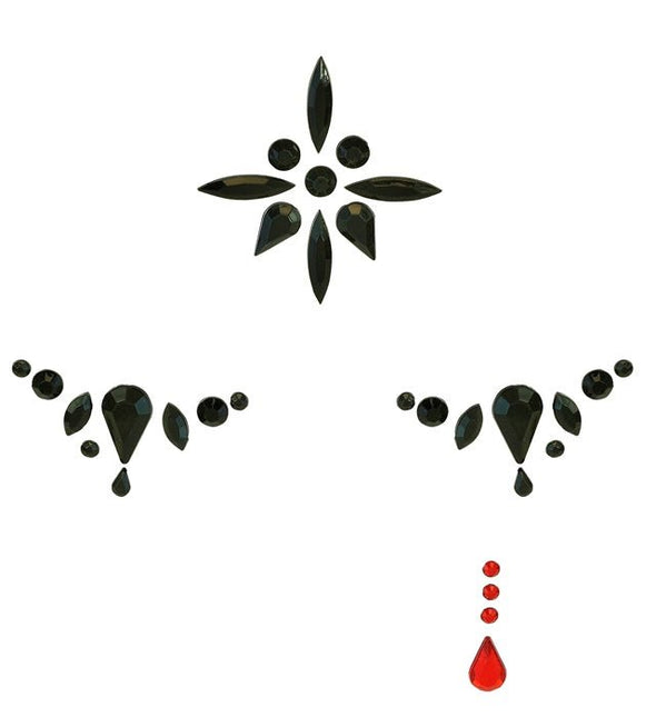 Zwart Gezicht Stickers van Widmann koop je bij Partywinkel