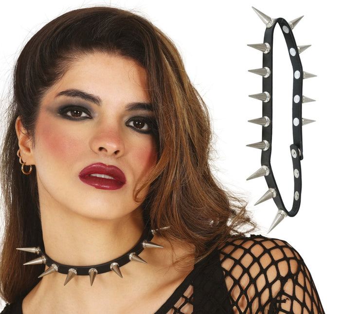 Zwart Zilveren Ketting Punk - Partywinkel - 8434077167816