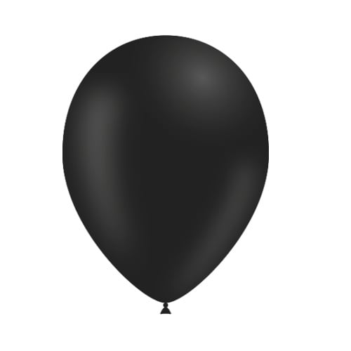 Zwarte Ballonnen 25cm 10st - Partywinkel - 8436540891808