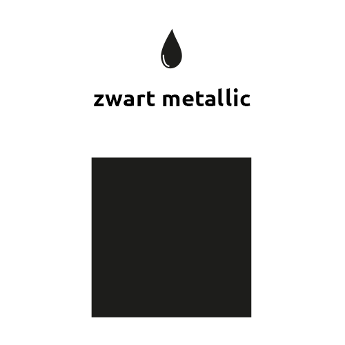 Zwarte Ballonnen Metallic 25cm 50st van Balloonia koop je bij Partywinkel