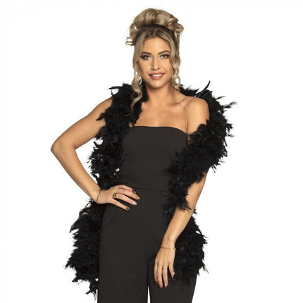 Zwarte Boa Deluxe 1,8m van Boland koop je bij Partywinkel