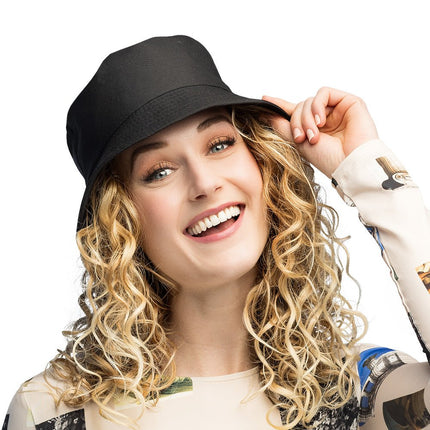 Zwarte Bucket Hat Rave van Boland koop je bij Partywinkel