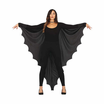 Zwarte Halloween Cape Vleermuis van Fiestas Guirca koop je bij Partywinkel
