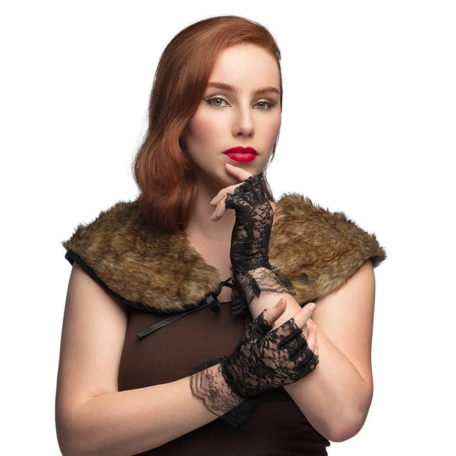 schwarze handschuhe kostüm Schwarze Handschuhe Spitze – Partywinkel