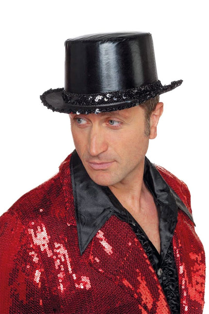 Zwarte Hoed Met Band van Wilbers & Wilbers koop je bij Partywinkel