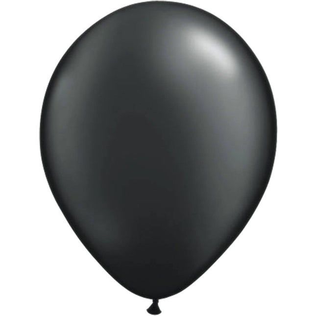 Zwarte Metallic Ballonnen 30cm - 10 stuks van Folat koop je bij Partywinkel