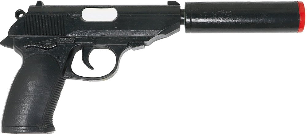 Zwarte Nep Pistool 25cm - Partywinkel - 8434077270257