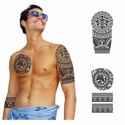 Zwarte Nep Tattoos Heren van Fiestas Guirca koop je bij Partywinkel