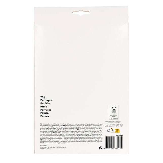 Zwarte Pruik Celebrity van Boland koop je bij Partywinkel