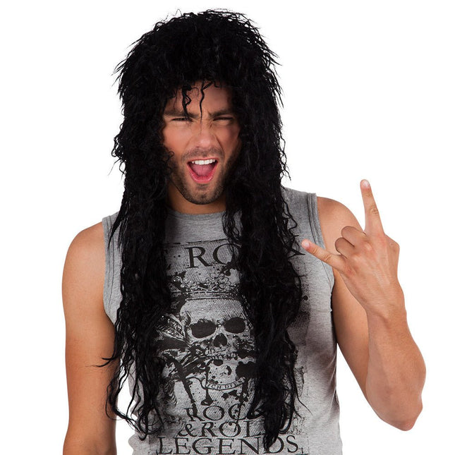 Zwarte Pruik Cooper van Boland koop je bij Partywinkel