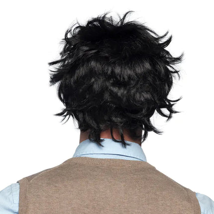 Zwarte Pruik Nerd van Boland koop je bij Partywinkel