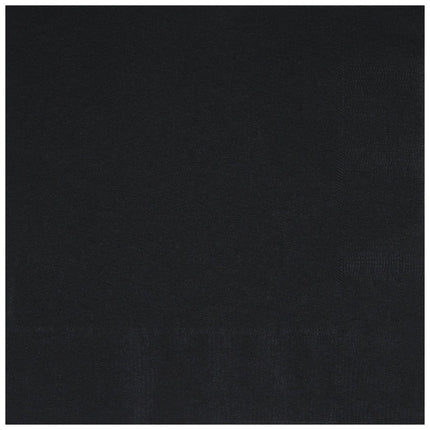 Zwarte Servetten 2 Laags 25cm 20st van Unique koop je bij Partywinkel