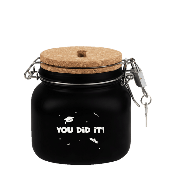Zwarte Spaarpot You Did It 12,5cm - Partywinkel - 8716764240249