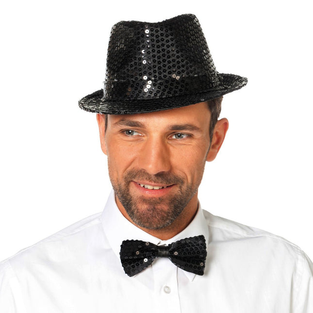 Zwarte Strik Paillet van Wilbers & Wilbers koop je bij Partywinkel