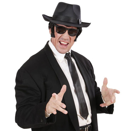 Zwarte Stropdas Blues Brother van Widmann koop je bij Partywinkel