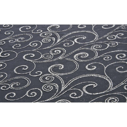 Zwarte Tafelloper Glitters 5M 36cm van CHAKS koop je bij Partywinkel