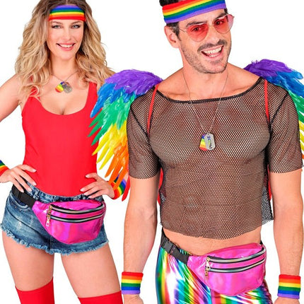 Zweetband Set Regenboog van Widmann koop je bij Partywinkel