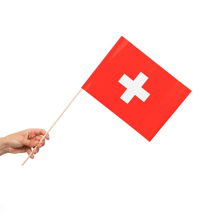 Zwitserland Vlag 10st van WeFiesta koop je bij Partywinkel